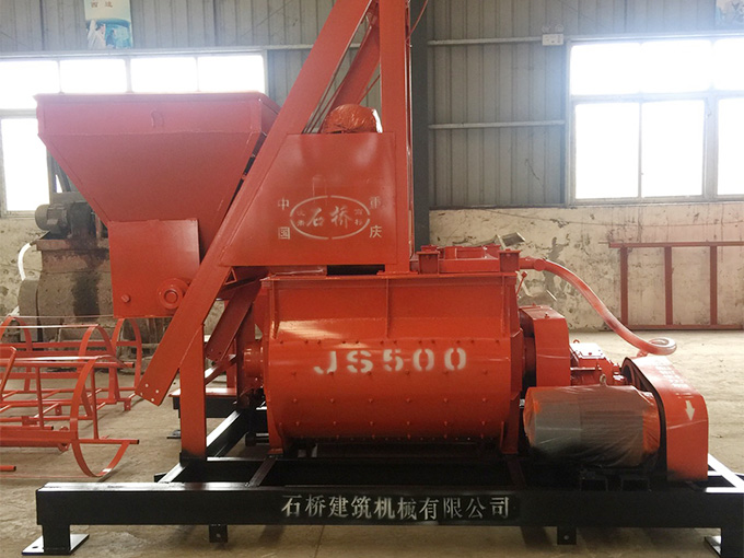 湖北JS500型雙臥軸強制式攪拌機